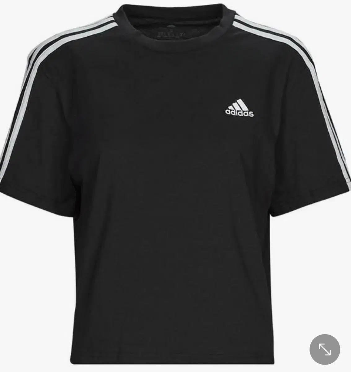 adidas WOMAN W 3S CR TOP (xs)(black)