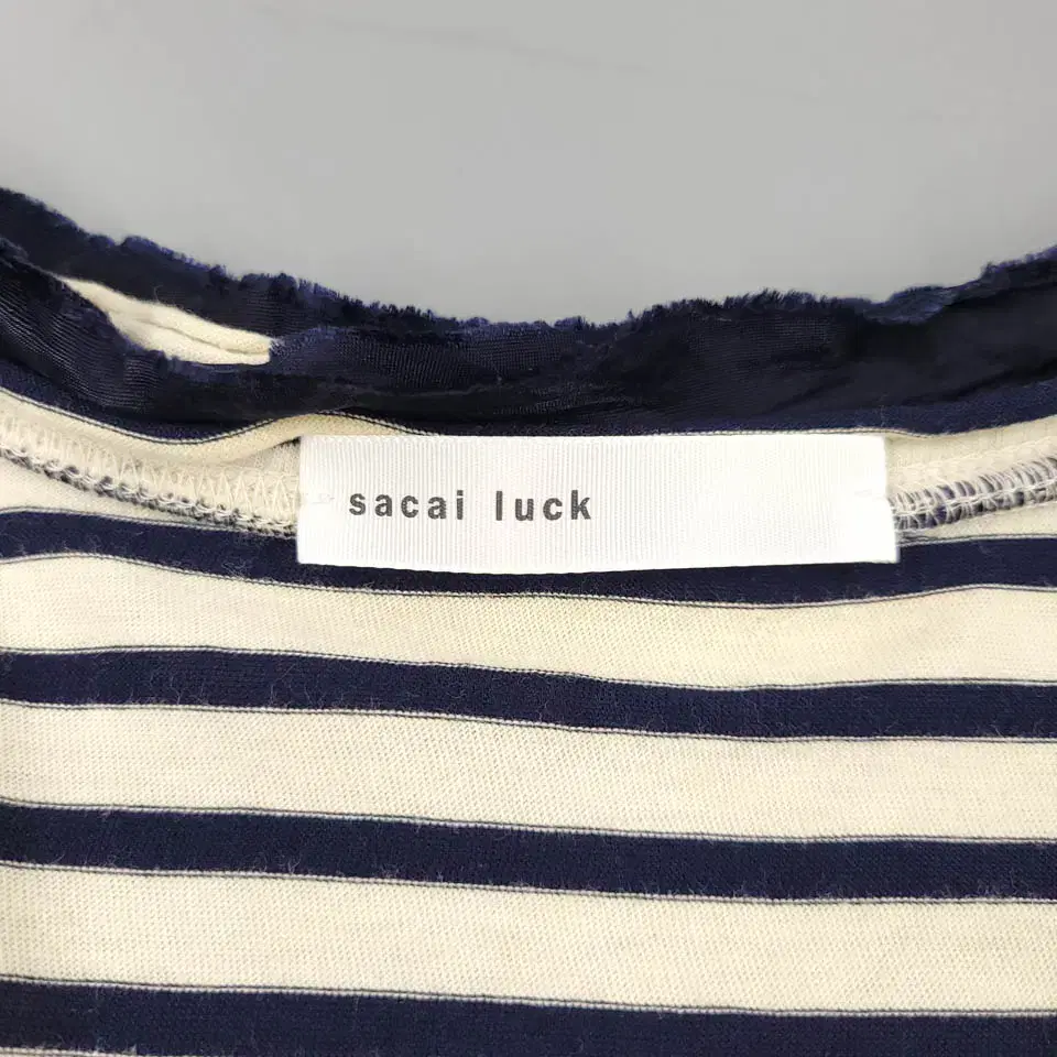 SACAI LUCK 사카이 럭 아이보리 프렌치 네이비 마린룩 원피스