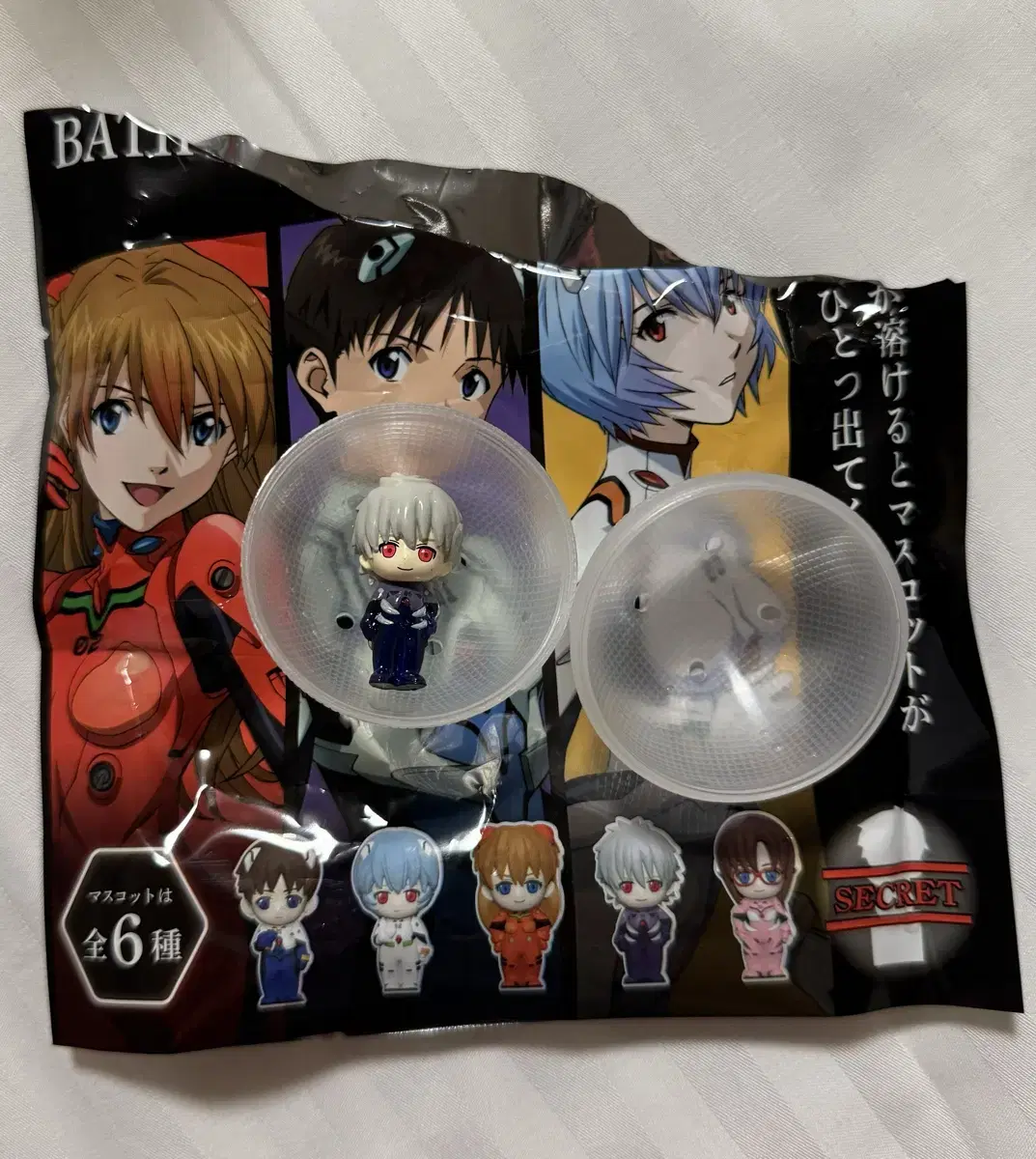 Evangelion Bath Bomb Bath Salts Gacha Kaoru Figure