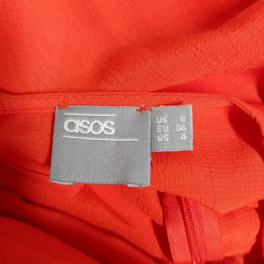 아소스 ASOS 선명주황 비스코스 맥시원피스 55