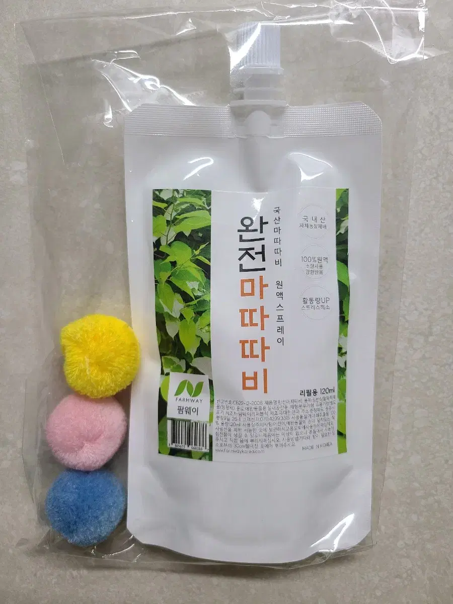 팜웨이 국산 마따따비 대용량 스프레이 리필액 120ml 새상품