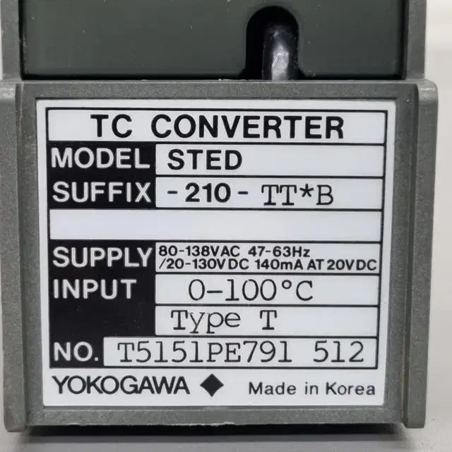 Yokogawa TC Converter STED