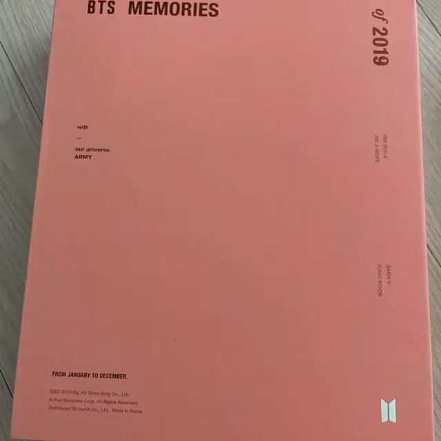 2019 BTS MEMORIES