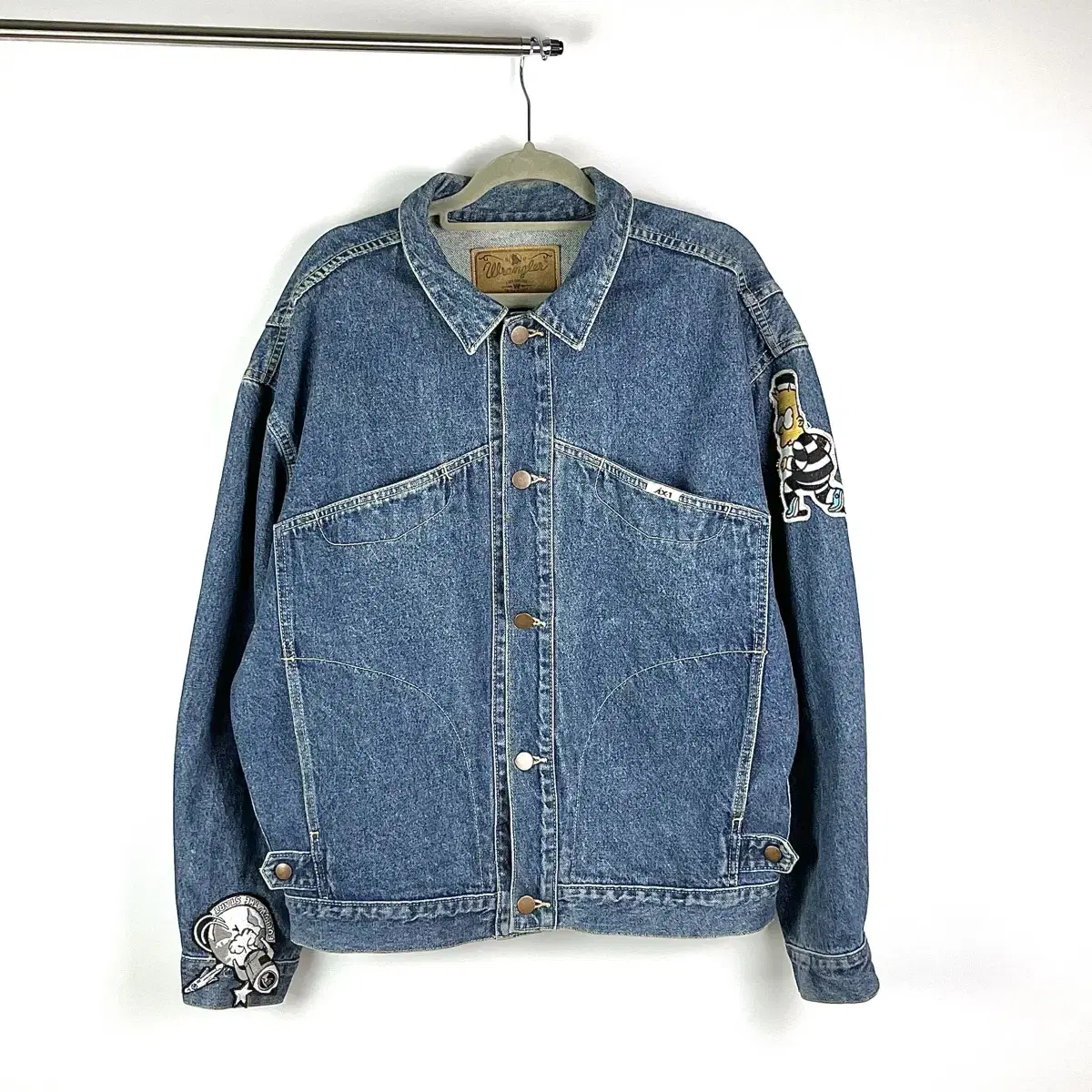 Custom AX-1 Denim Jacket with Wrangler Patch