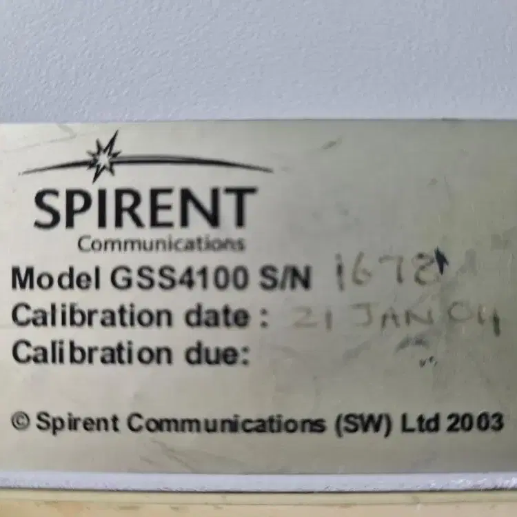 SPIRENT GSS4100 GPS/SBAS 신호발생기