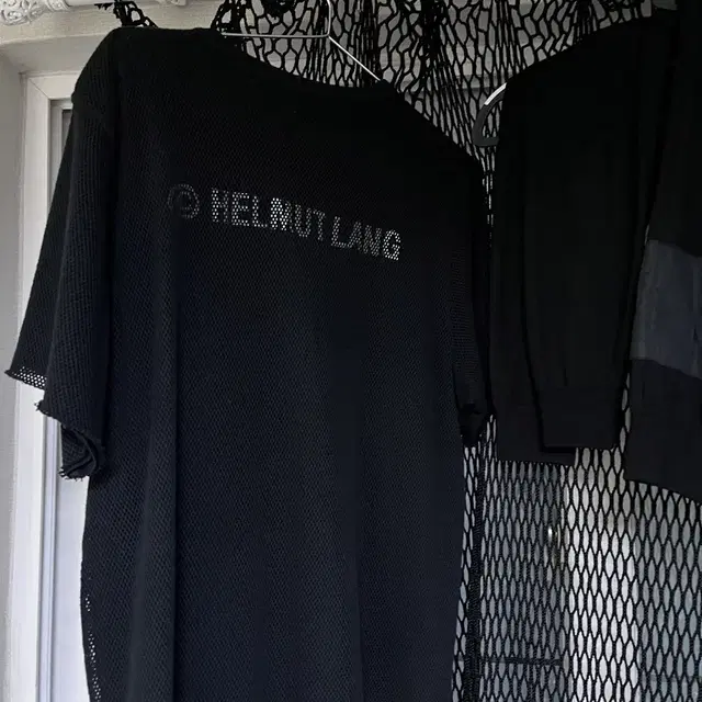 helmutlang mesh layerd T-shirt L