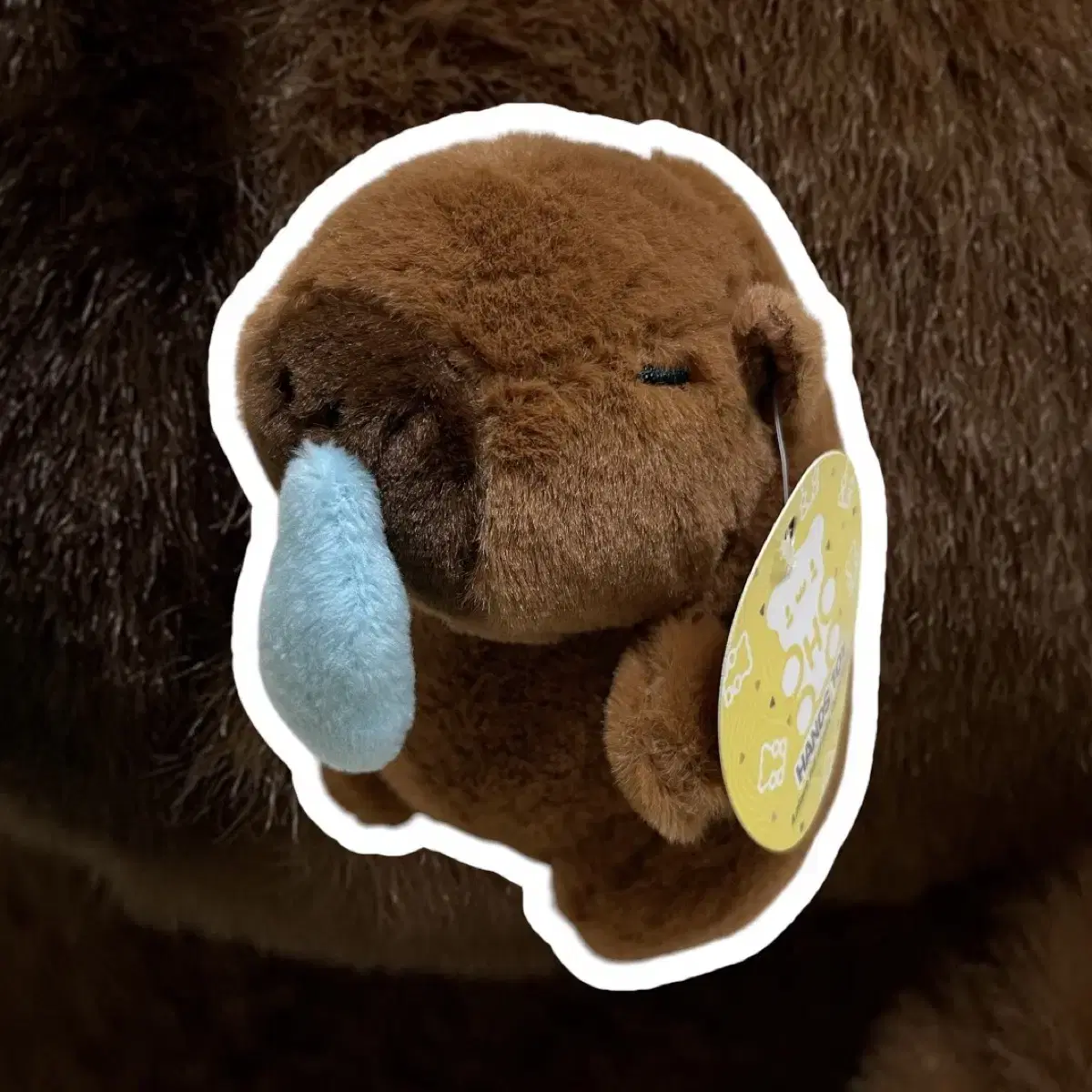 Sleeping Capybara doll keyring Keyring