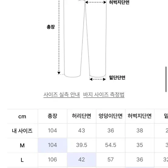 위캔더스 데님 셋업 xl