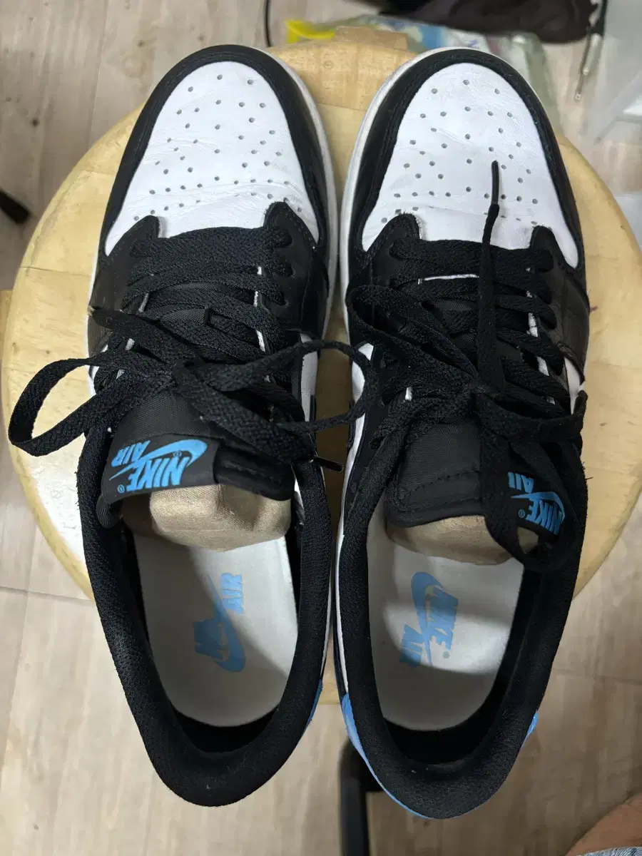 Jordan 1 Retro Low OG Black and Dark Pow