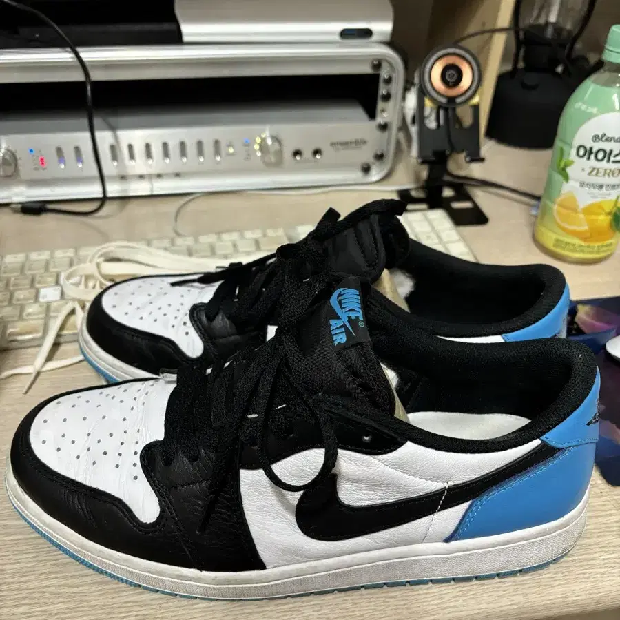 Jordan 1 Retro Low OG Black and Dark Pow