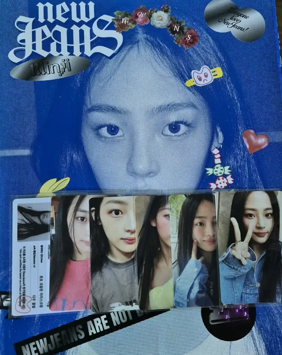 (full with photocard) new jeans minji Attention Bluebook unsealed sellhaerinminjidaniellehanni