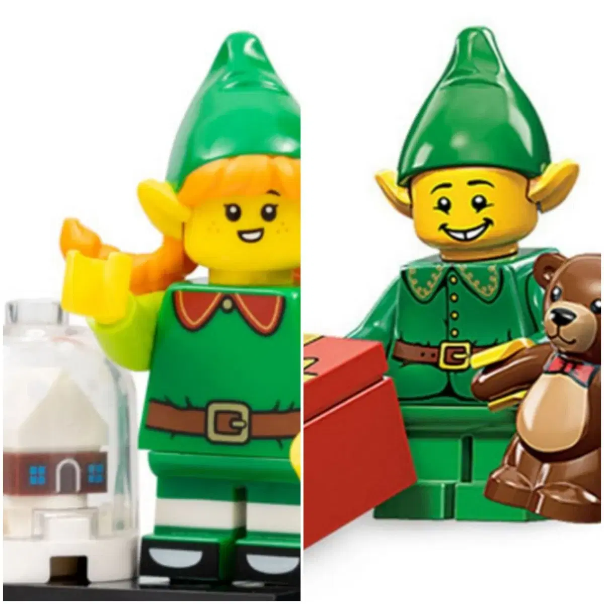 LEGO 71002 Holiday Elf (Male) + LEGO 71034 Holiday Elf (Female)