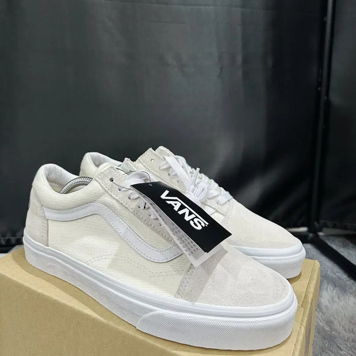 반스 운동화 프루츠 스티커 올드스쿨 Classic White 270