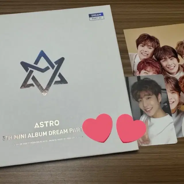 아스트로 드파투 위드 한정판 앨범 단체커버 엠제이 포카 엽서