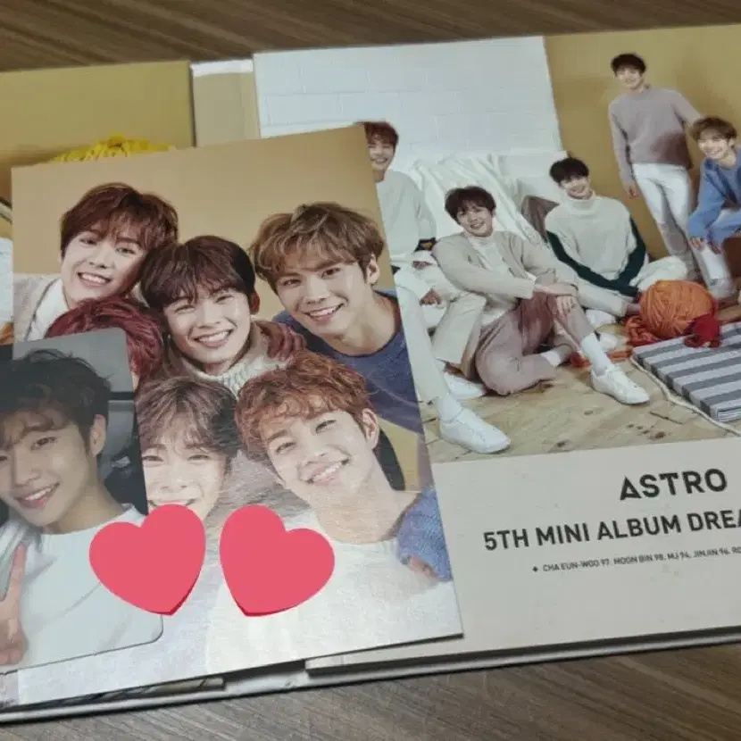 아스트로 드파투 위드 한정판 앨범 단체커버 엠제이 포카 엽서