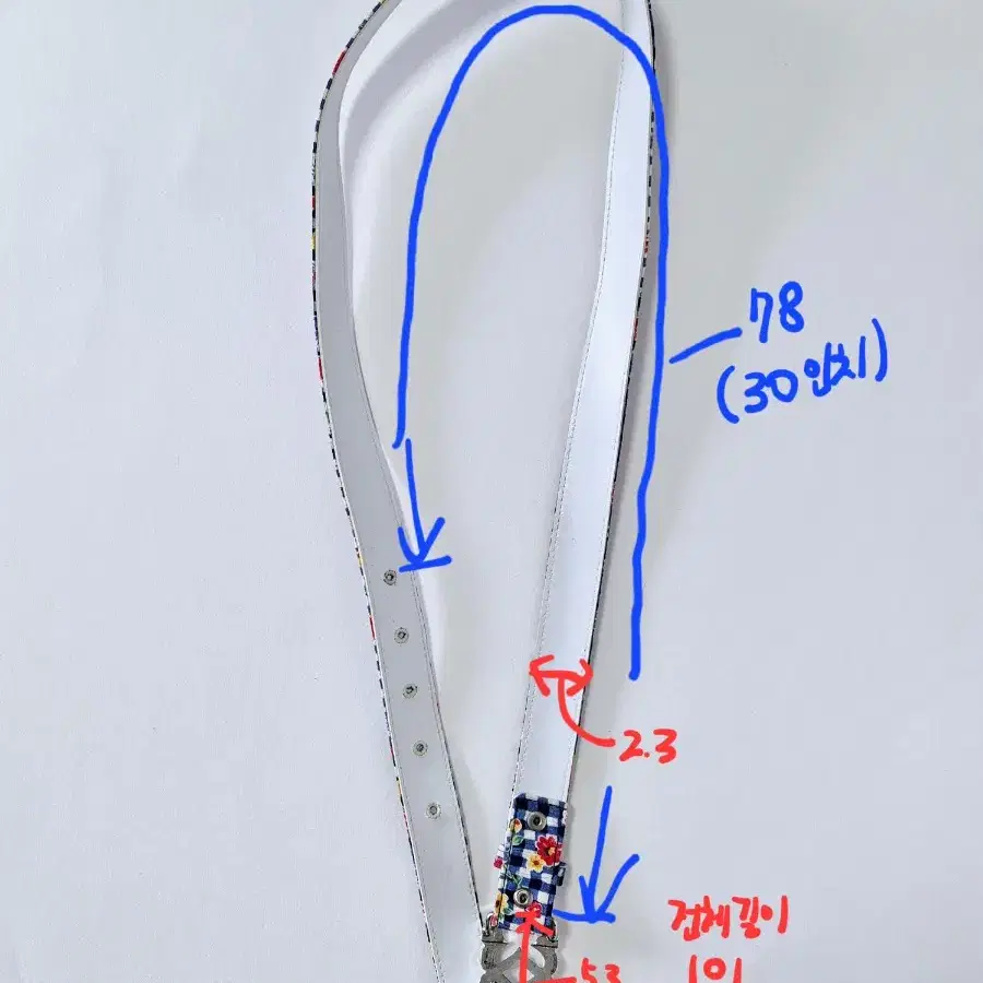 [미사용]  여성 큐빅버클 벨트(31~35)