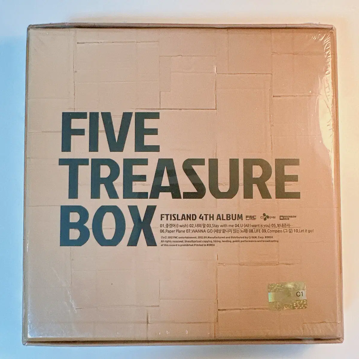 (미개봉) FT아일랜드 앨범 FIVE TREASURE BOX