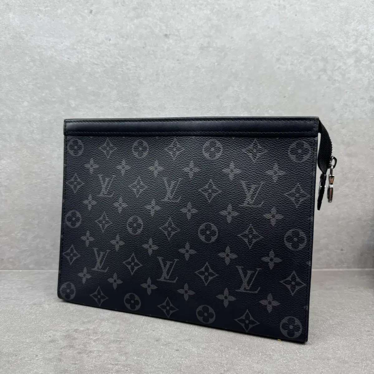 Louis Vuitton Monogram Eclipse Pochette Boyage MM Clutch Bag