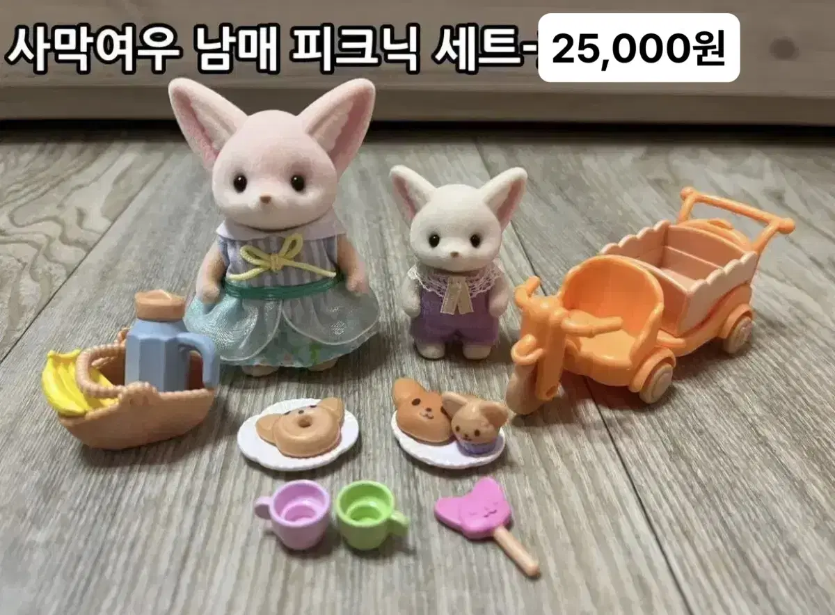 실바니안 패밀리 사막여우 남매 피크닉 세트