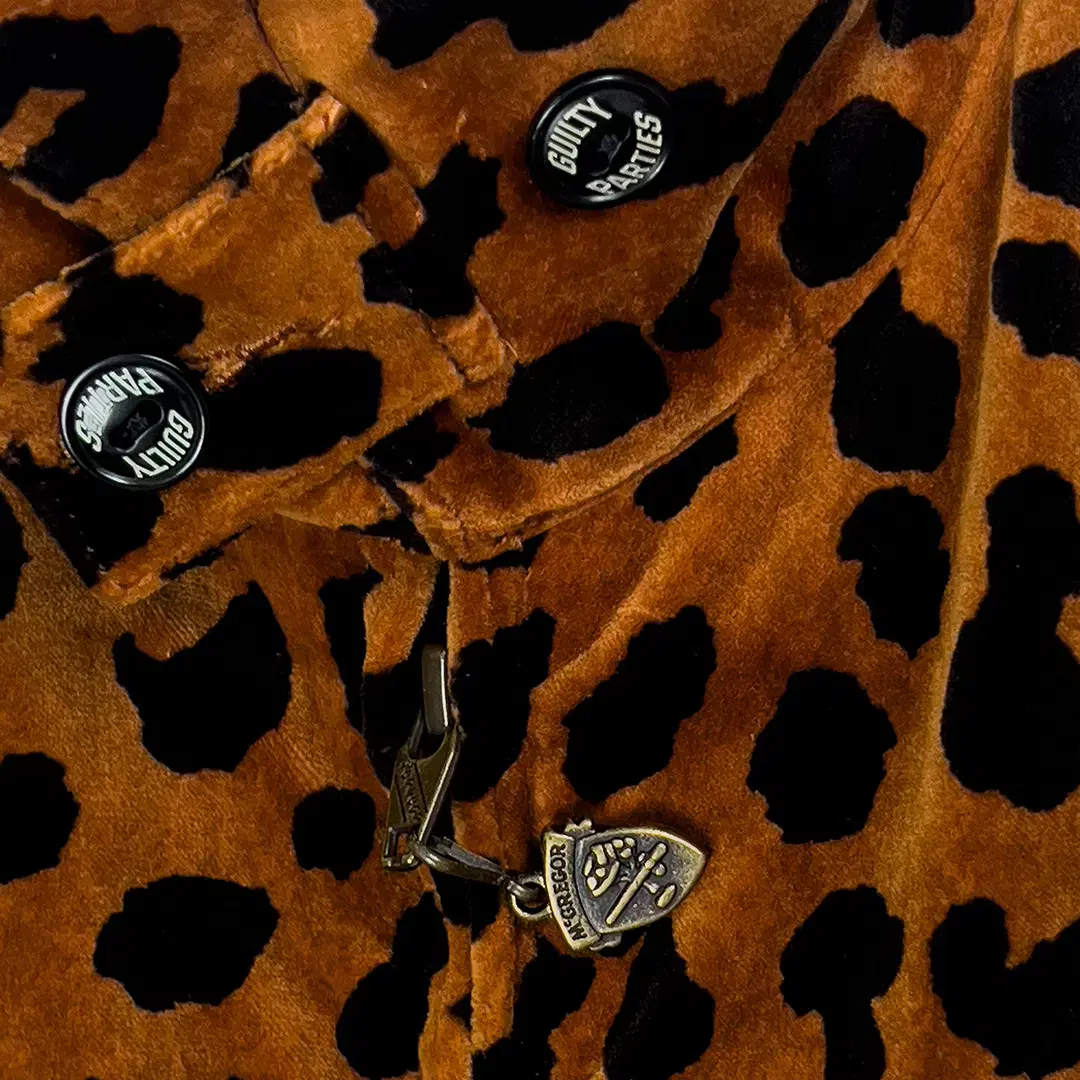 WACKO MARIA LEOPARD VELOUR DRIZZLER