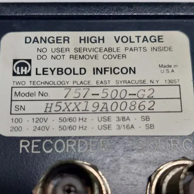 Leybold Inficon 757-500-G1, G2  컨트롤러