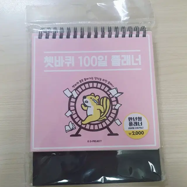 다이소 쳇바퀴 100일 플래너