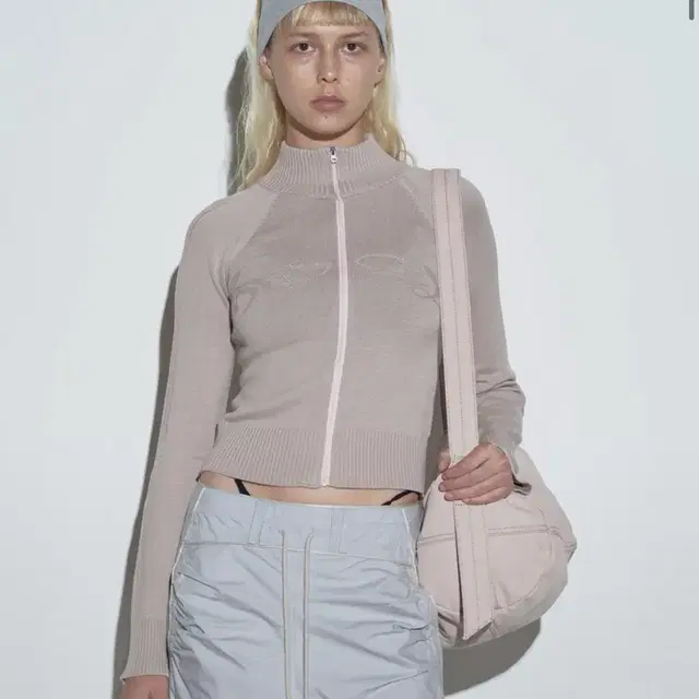 스컬프터 집업 Holy Knit Zip-up Dusty Pink s