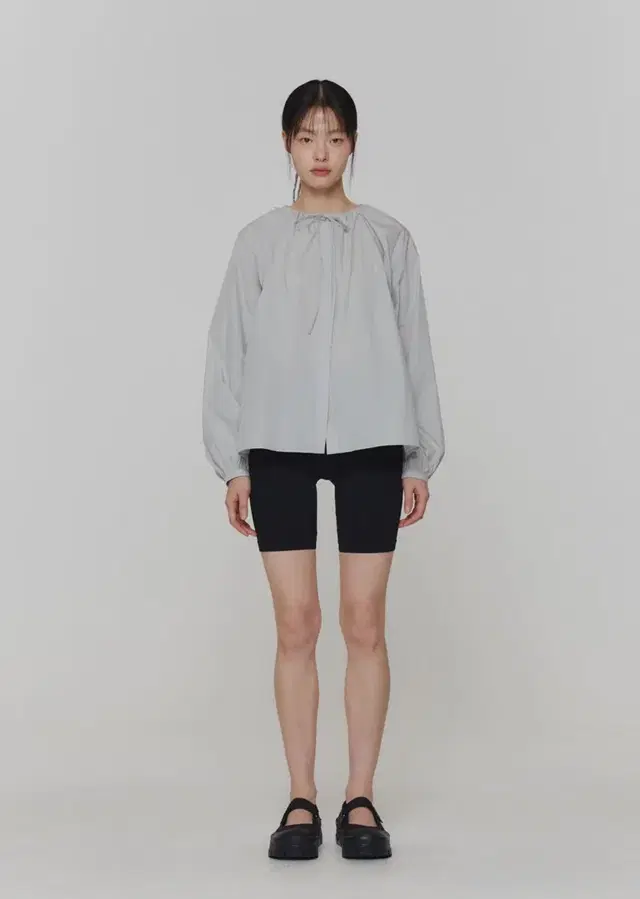 아모멘토 셔츠 DRAWSTRING SHIRRING SHIRTS