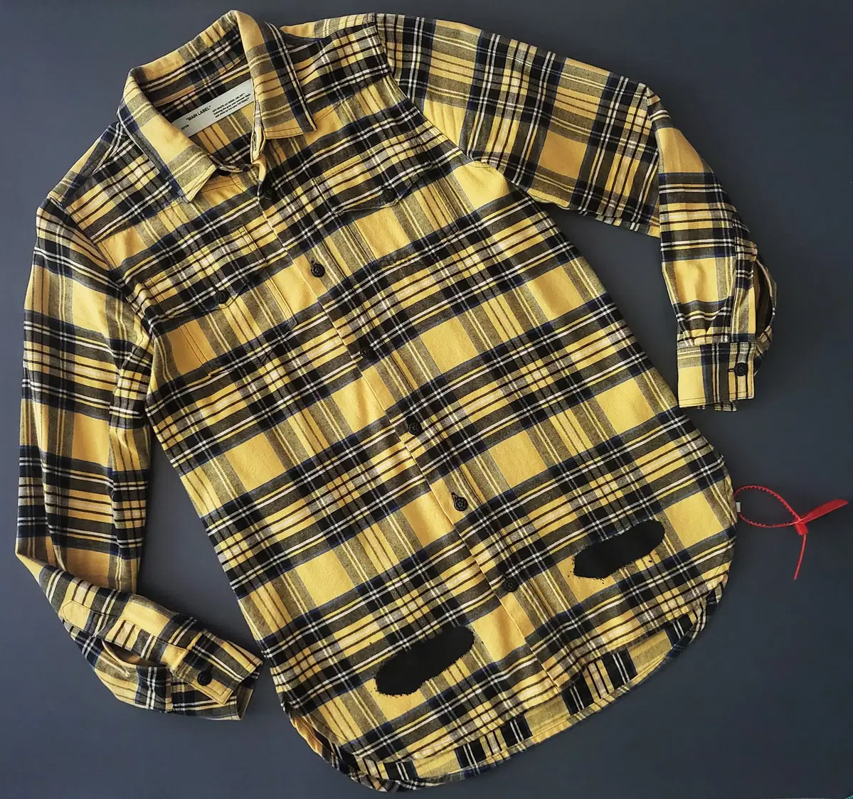 Off-White Painted Check Shirt