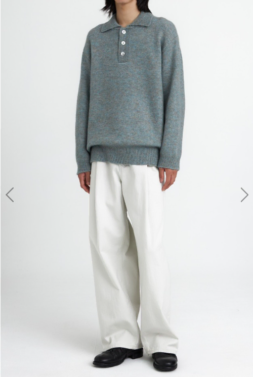 U's Oversized Knit Collar Sweater