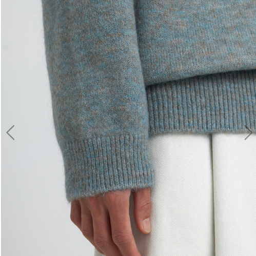 유스 Oversized Knit Collar Sweater