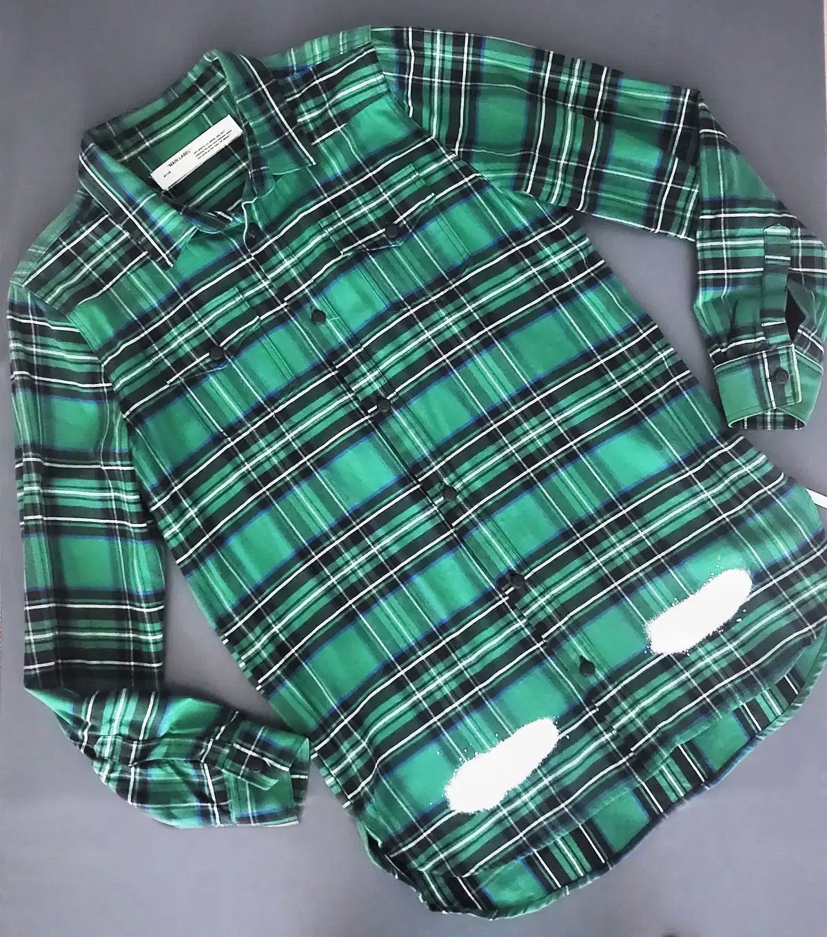 Off-White Painted Check Shirt