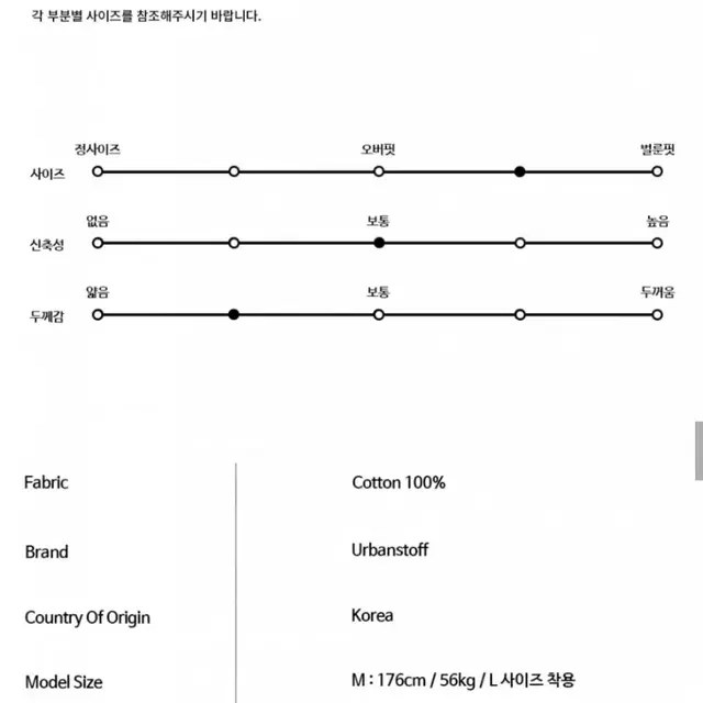 어반스터프 듀러블 버뮤다팬츠 블랙