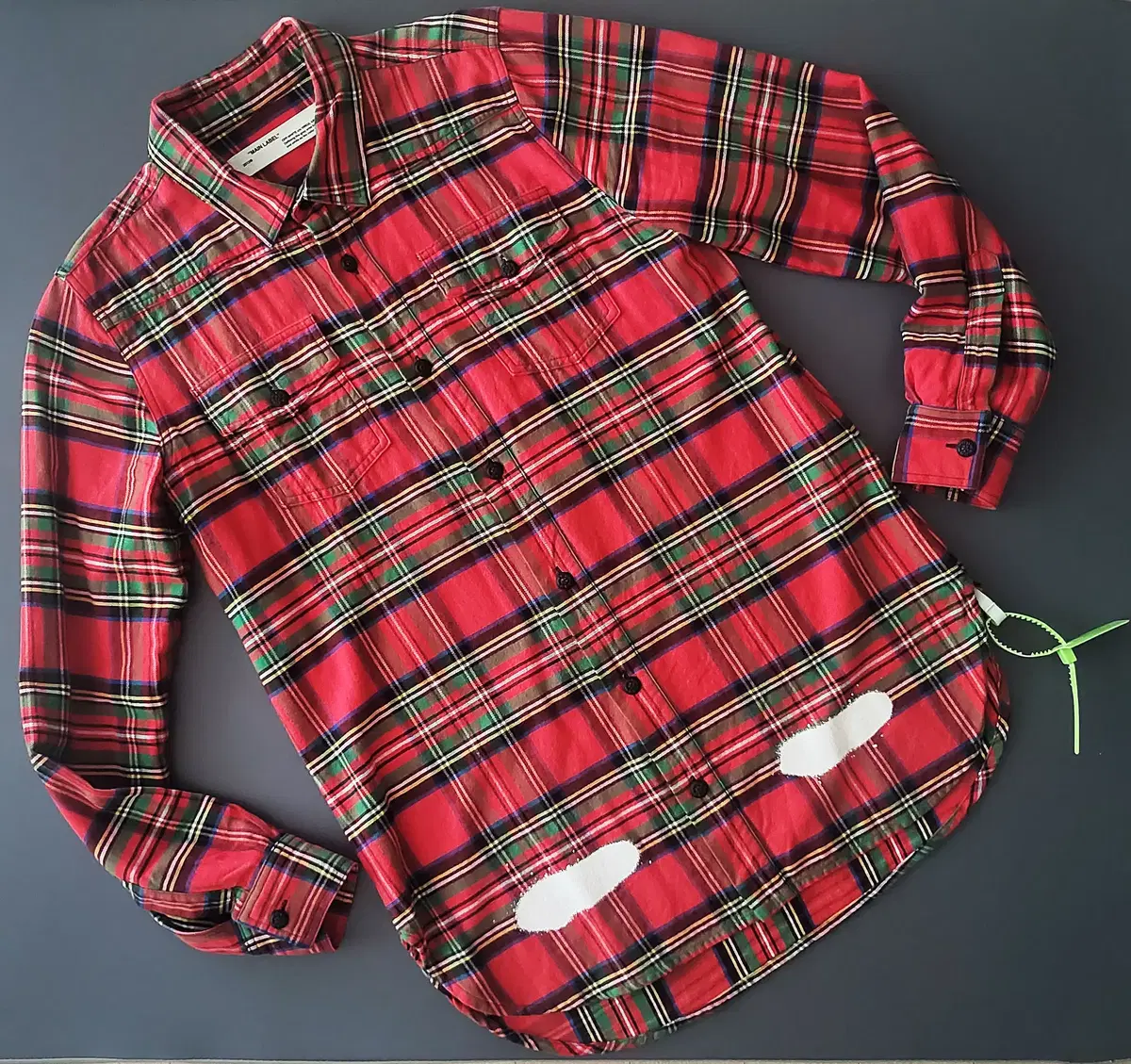 Off-White Painted Check Shirt