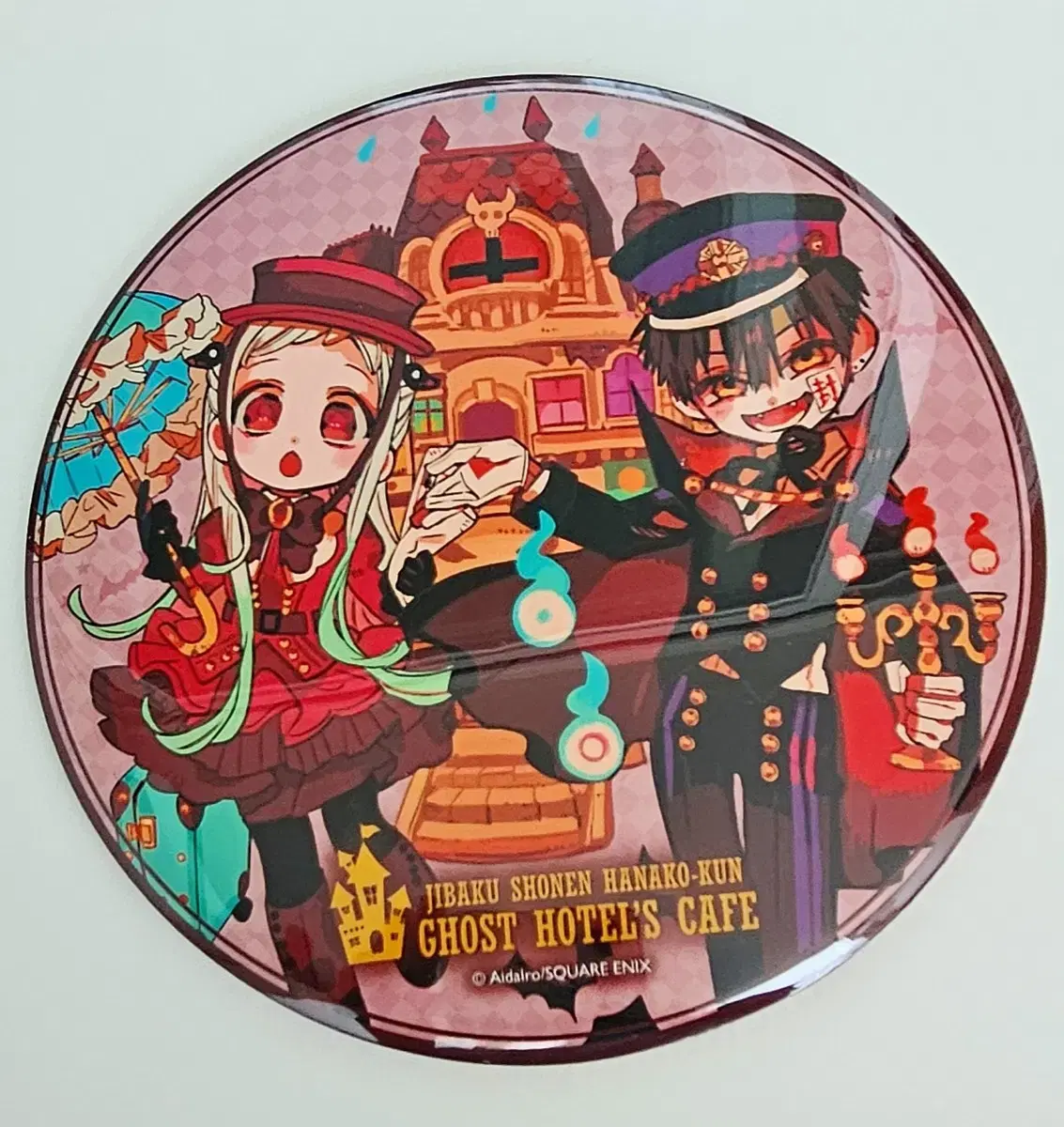 Jibakboy Hanakogun Ghost Hotel Extra Large Standing Can Badge