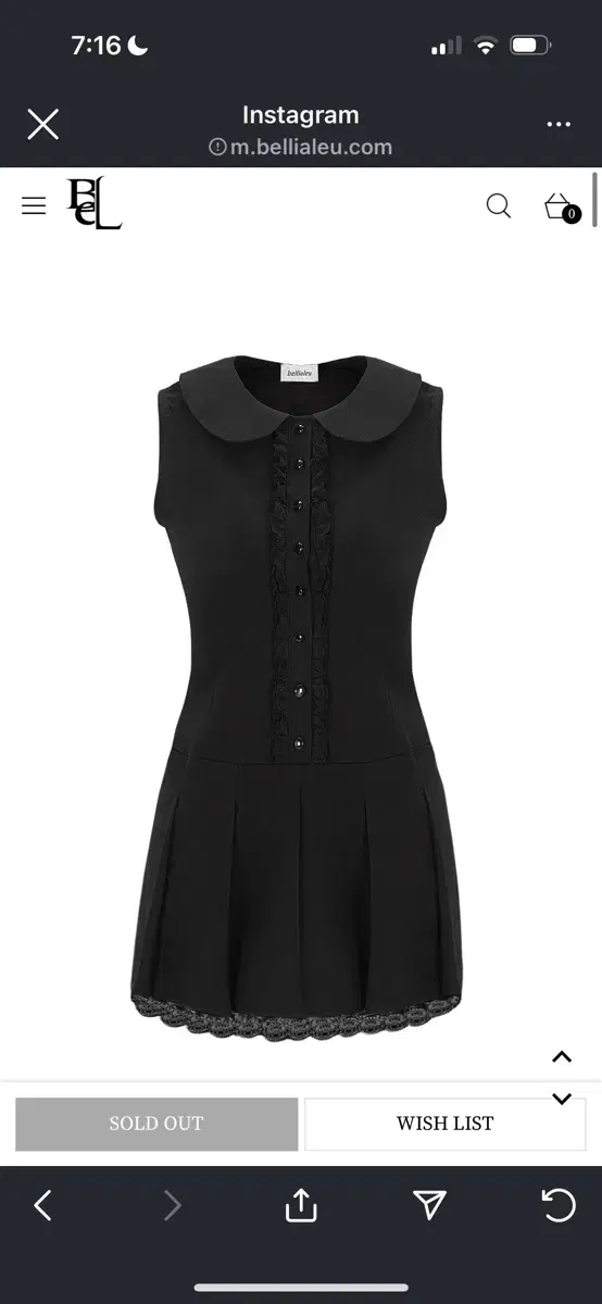 Dear. bunny dress 디어버니 드레스 black s size