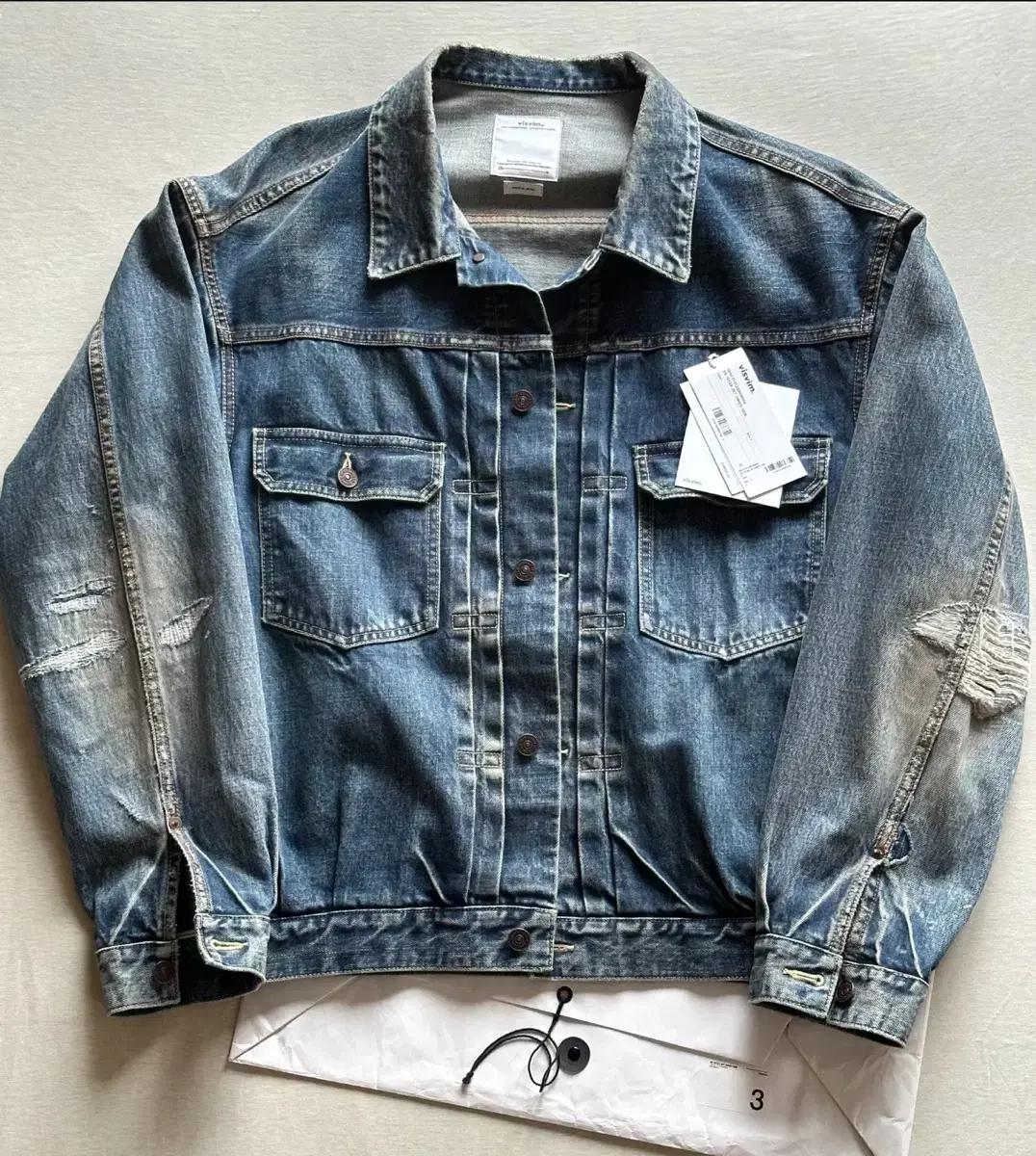 [3]Bizbeam 21SS 101xx JKT DMGD D1006Denim Jacket