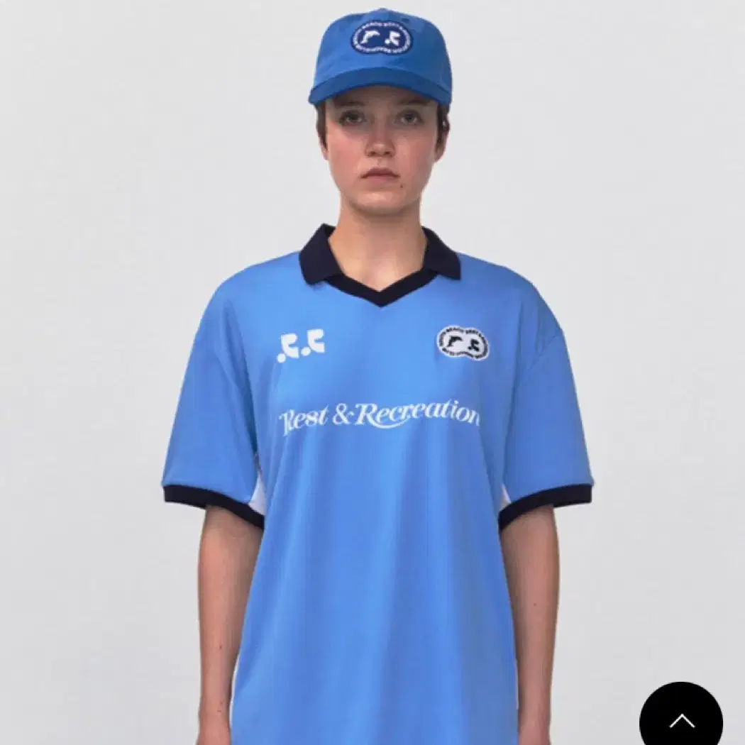 Rest & Recreation new Logo Patch Ball Cap Blue #레스트앤