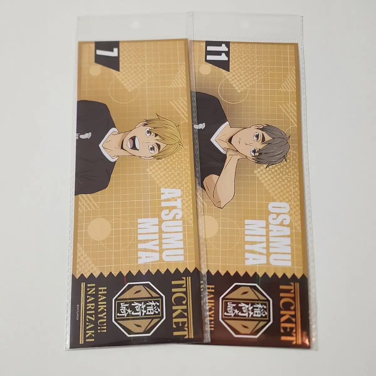 Haikyuu New World pop up Miya Brothers Laser Tickets Unsealed (bulk)