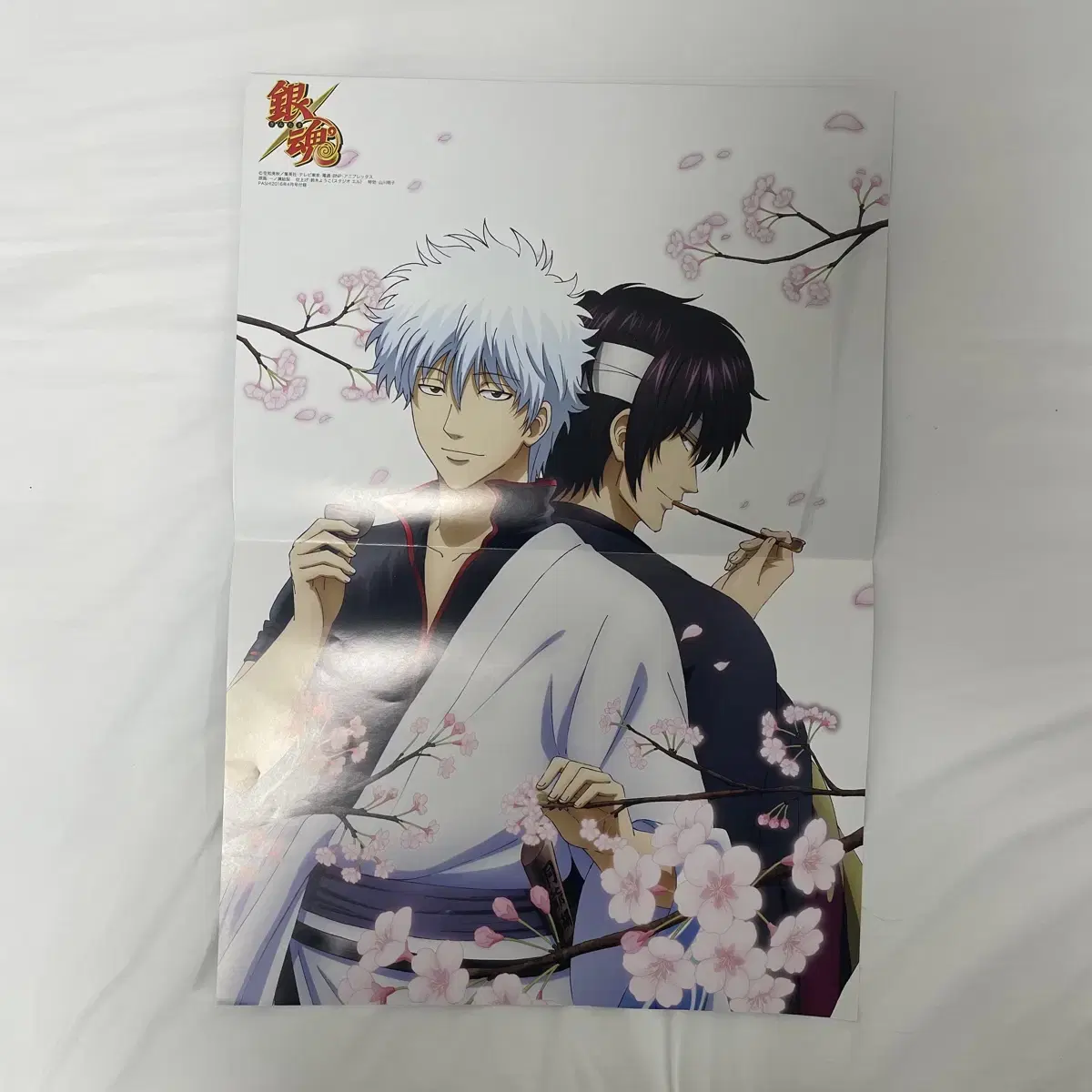 [Pinup Poster] Gintama Gintoki Takasugi Cherry Blossom Poster