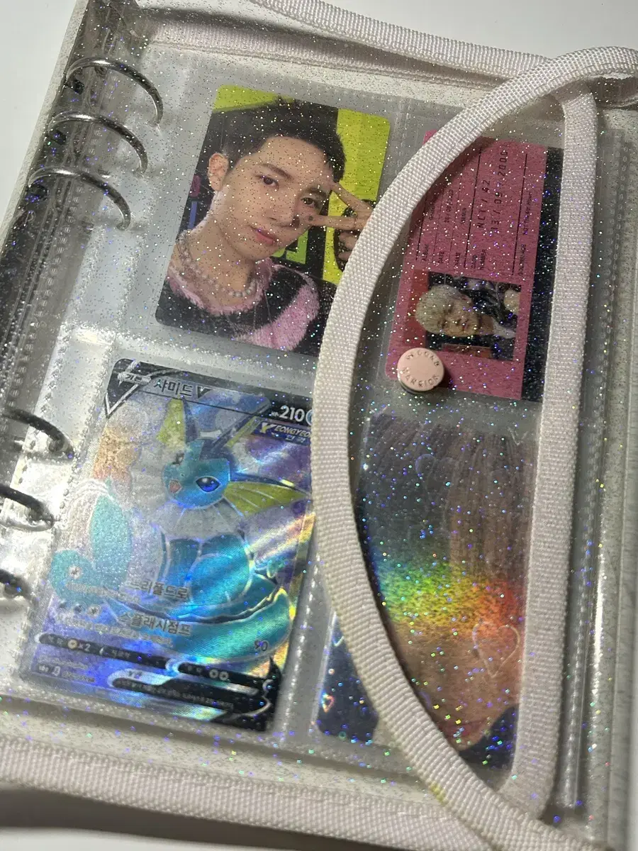 glitterbinder wts inlay photocard holder collectbook ncttubatubetheboyzivenewjeans