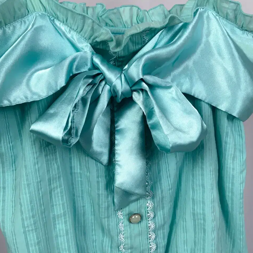 Lovely Mint Fairy Big Ribbon Sleeveless