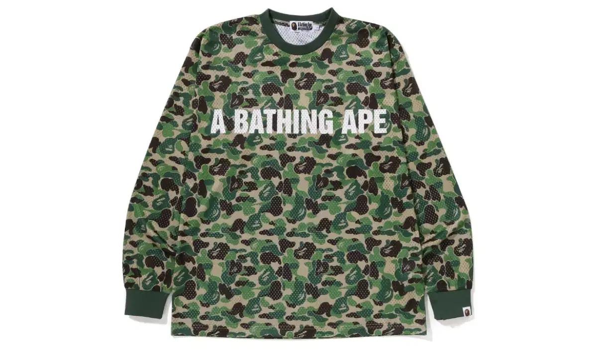 [XL] Vape ABC Camo Mesh Relaxed Fit Long Sleeve Tee Green