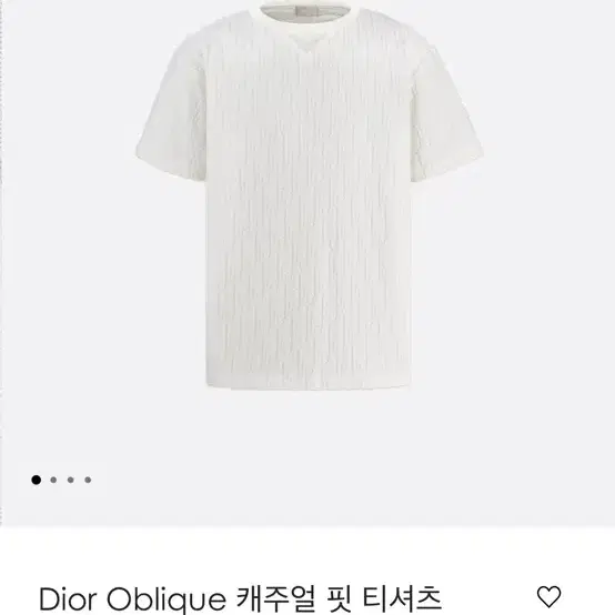 Dior Oblique 캐주얼 핏 티셔츠