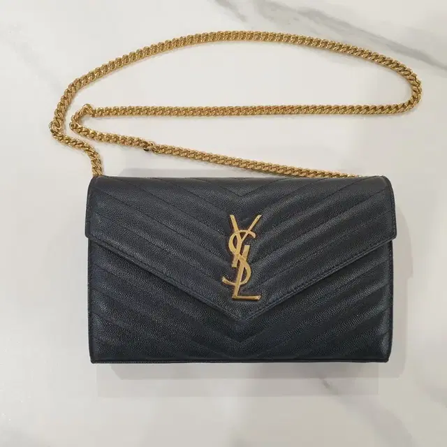 생로랑 YSL 엔벨로프 WOC 케이트백 케이트 크로스백 금장