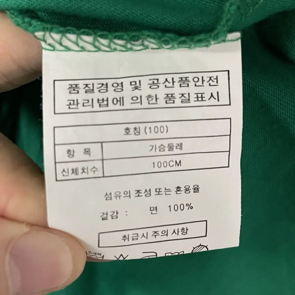 본 더치 자수 로고 레글런 반팔 티셔츠 그린