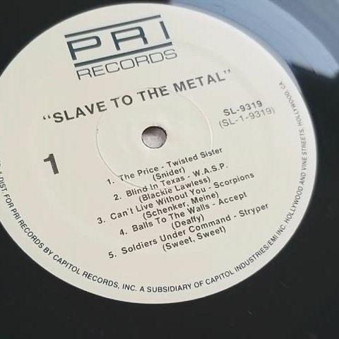 [희귀수입LP] SLAVE TO THE METAL (86년) 바이닐