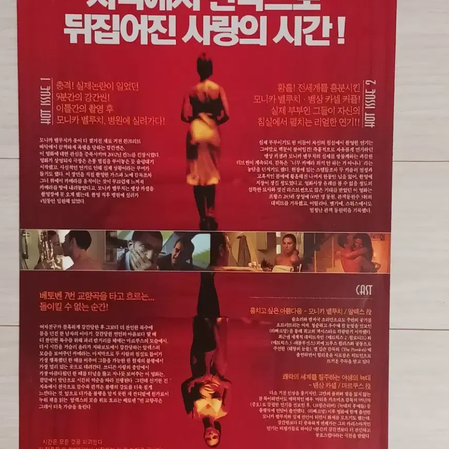 모니카벨루치 뱅상카셀 돌이킬수없는(2003년)전단지