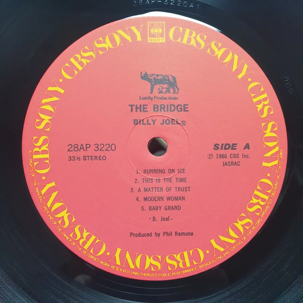 [중고LP] Billy Joel The Bridge