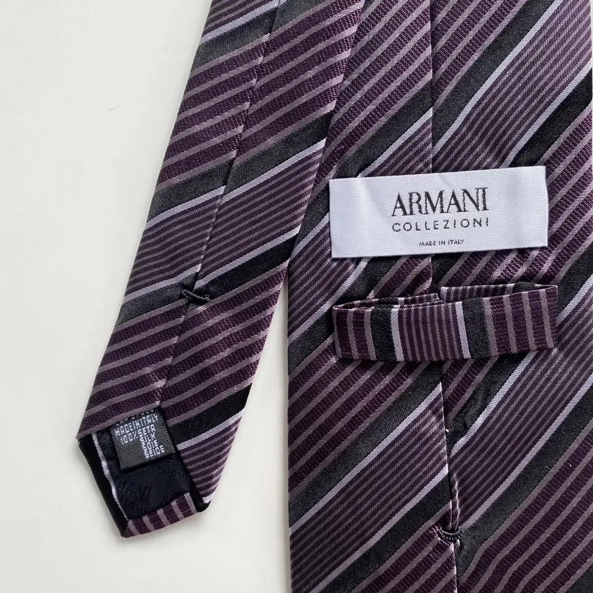 알마니 영문로고 넥타이(ARMANI) 정품 명품